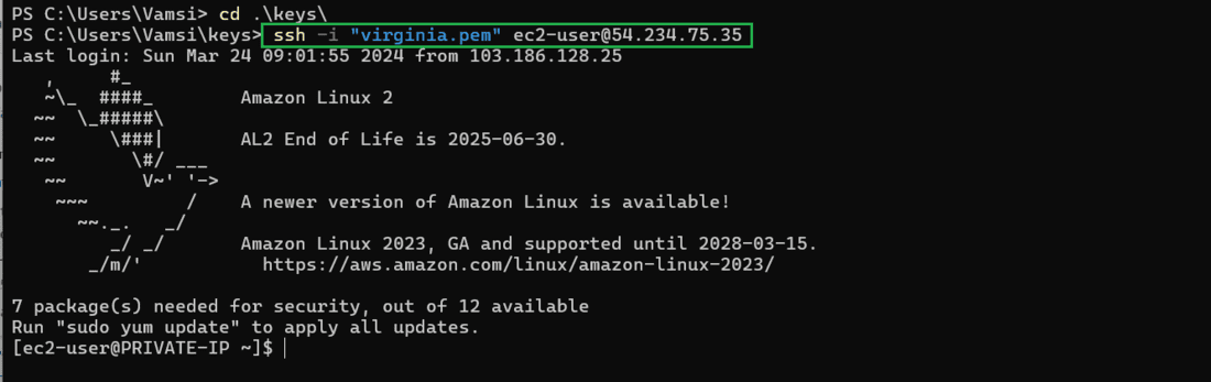 Connecting To EC2 Console